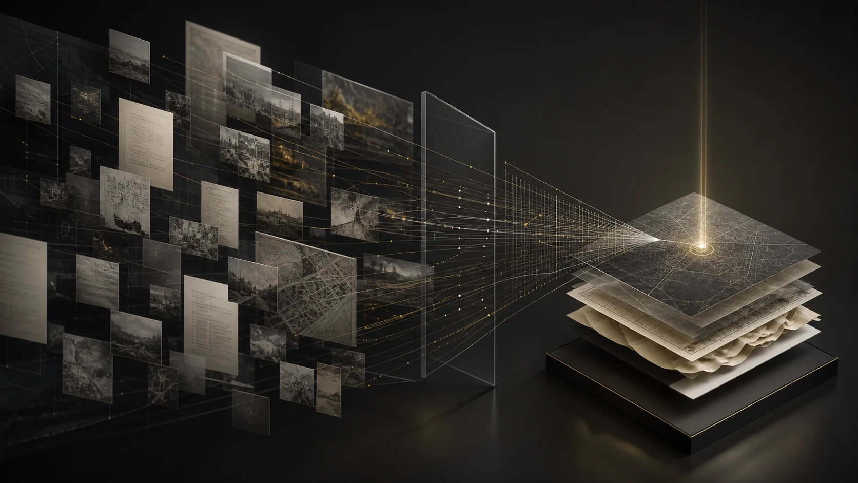 Multiple public information sources converging into one structured geospatial signal